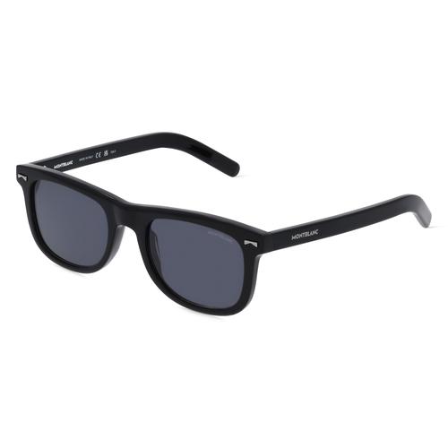 Montblanc MB0260S Herren-Sonnenbrille Vollrand Eckig Recycelt-Gestell, schwarz