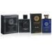 Secret Plus Vintage Heroes Noir and Vintage Blue Kit Cologne for Men / Eau de Parfum Natural Spray Vaporizateur 3.4 oz 100 ml / FL2397 FL1529 PMS-6057-KIT