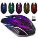 Clearance! Office YOHOME Wireless Gaming Mouse Rechargeable USB 2.4G RGB Backlit Computer Mouse for Laptop Ergonomic Optical Mice with Colors LED Lights Buttons Adjustable