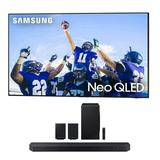 Samsung QN85QN85CAFXZA 85 4K Neo QLED Smart TV with Dolby Atmos with a Samsung HW-Q990C 11.1.4ch Soundbar with Rear Speakers and Dolby Atmos (2023)