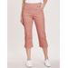 Blair DenimEase Flat-Waist Capris - Red - 18W - Womens