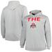 Men's Heather Gray Ohio State Buckeyes Big & Tall "The" Pullover Hoodie