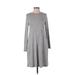 J.Crew Factory Store Casual Dress - Sweater Dress: Gray Marled Dresses - Women's Size X-Small