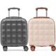 Flight Knight Set of 2 Bubble Suitcase - Lightweight Super Strong Carry On Luggage - Ryanair easyJet Jet2 Approved - 8 Wheel Carry Cabin Hardcase 45x36x20cm