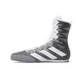 adidas Unisex-Adult Hog 4 Boxing Shoe, Grey/White/Black, 5 Women/4 Men, 3.5 UK Men/ 4.5 UK Women