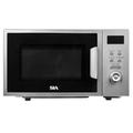 20L Microwave In Silver, Digital Display, 700W, 8 Auto-Functions 5 Power Levels 245mm Turntable - SIA FDM21SI