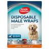 12x Simple Solution Disposable Diaper for Male Dogs Size L: 45-69cm