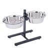 Dog Bowl Stand with 2 Stainless Steel Bowls 2x1.8l