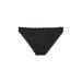 Jessica Simpson Intimates & Sleepwear | Jessica Simpson Womens Scalloped-Edge Bikini Bottoms,Black,Small | Color: Black | Size: S