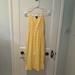 J. Crew Dresses | J. Crew 100% Silk Yellow And White Striped Midi Dress | Color: White/Yellow | Size: 00