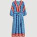 J. Crew Dresses | J. Crew V-Neck Cover-Up Midi Dress In Classic Block Print | Color: Blue/Red | Size: S