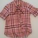 Burberry Tops | Burberry Plaid Shirt | Color: Pink/White | Size: S