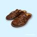 Free People Shoes | Free People Women Saratoga Mule Sandals Brown Calf Hair Block Heel Slip On Sz 6 | Color: Brown | Size: 6