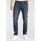 Slim-fit-Jeans PEPE JEANS "CANE" Gr. 32, Länge 34, blau (dark blue) Herren Jeans Slim Fit