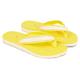 Zehentrenner TOMMY HILFIGER "TH WEBBING FLIP FLOP" Gr. 38, gelb (hellgelb) Damen Schuhe Zehentrenner