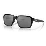 Oakley OO4143 Parlay Sunglasses - Men's Matte Black Frame Prizm Black Polarized Lens 58 OO4143-414304-58