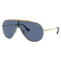 Ray-Ban RB3597 Wings II Sunglasses - Men's Legend Gold Frame Dark Blue Lens 33 RB3597-924580-33