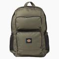 Dickies Double Pocket Backpack - Moss Green Size One (DZ22C)