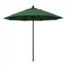 California Umbrella 9' Venture Series Patio Umbrella with Black Aluminum Pole Fiberglass Ribs Push Lift With Olefin Hunter Green Fabric - California Umbrella ALTO908302-F08