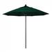 California Umbrella 9' Venture Series Patio Umbrella With Bronze Aluminum Pole Fiberglass Ribs Push Lift With Olefin Hunter Green Fabric - California Umbrella ALTO908117-F08