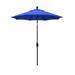 California Umbrella 7.5' Sun Master Series Patio Umbrella With Bronze Aluminum Pole Fiberglass Ribs Collar Tilt Crank Lift With Sunbrella 1A Pacific Blue Fabric - California Umbrella GSCUF758117-5401