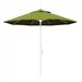 California Umbrella 9' Sun Master Series Patio Umbrella With Matted White Aluminum Pole Fiberglass Ribs Collar Tilt Crank Lift With Olefin Kiwi Fabric - California Umbrella GSCUF908170-F55