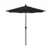 California Umbrella 7.5' Pacific Trail Series Patio Umbrella With Bronze Aluminum Pole Aluminum Ribs Push Button Tilt Crank Lift With Olefin Black Fabric - California Umbrella GSPT758117-F32