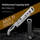 Porte-clés Couteau Pliant Multitool Box Cutter Camping Outils À Main D'urgence Polyvalent EDC