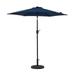 Island Umbrella Bistro 7.5-ft Hexagon Market Umbrella - Navy Blue - Polyester Canopy
