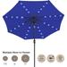 ABCCANOPY 9ft Patio Solar Umbrella LED Outdoor Umbrella with Tilt and Crank Blue