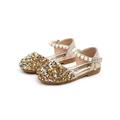 Little Girls Dress Pumps Glitter Sequins Princess Low Heels Mary Jane Party Dance Shoes Rhinestone Sandals