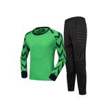 iiniim Boy s Football Soccer Goalie Outfit Goalkeeper Foam Padded Jersey with Long Pants Goalie Uniform