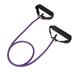 1Pc Elastic Fitness Tubes Exercise Cords Yoga Pull Rope Rubber Exercise Resistance Bands Workout Bands with Door Anchor Handles(Purple)