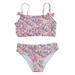 Girls Swimsuit Toddler Bow Floral Bikini Swimsuit Swimwear Kids Strap Baby Girls Set Beach Girls Swimwear Swimming Suits for Kids