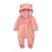 KI-8jcuD Baby Jumpsuit Zipper Jumpsuit Outwear Hooded Romper Solid Coat Boys Winter Baby Boys Romper&Jumpsuit Toddler Summer Neutral Front Open Baby Bodysuit Rompers Baby Rompers Boys Extra S