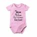 ZCFZJW Toddler Baby Boys Girls Rompers Bodysuit One Piece Newborn Funny Letters Print Short Sleeve Onesie Jumpsuit Birthday Mother s Day Children Day Gift Clothes #01-Pink 12-18Months