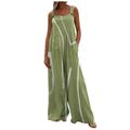 Overalls For Women Loose Fit Rompers For Women Dressy Founditonamazon Green Jumpsuit For Women Sexy One Piece Workout Bodysuit Casual Wide Leg Jumpsuits For Women Casual Jumpsuits Green