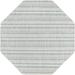 Blue/Green Octagon 5'3" x 5'3" Indoor/Outdoor Area Rug - Steelside™ Hewitt Striped Teal Indoor/Outdoor Area Rug Polypropylene | Wayfair