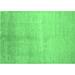 Ahgly Company Indoor Rectangle Abstract Emerald Green Contemporary Area Rugs 8 x 12