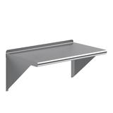 AmGood 30 Long x 18 Deep Stainless Steel Wall Shelf | NSF Certified | Appliance & Equipment Metal Shelving | Kitchen Restaurant Garage Laundry Utility Room