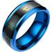 Temperature Ring Titanium Steel Mood Emotion Feeling Intelligent Temperature Sensitive Rings for Women Men Waterproof Jewelry