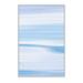 Blue/White 2'7" x 6'7" Area Rug - East Urban Home Debie Abstract Machine Made Power Loomed Polyester Area Rug in Polyester | Wayfair