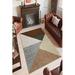 Brown/Gray 87 x 55 x 0.16 in Area Rug - East Urban Home Rectangle Tuscany Geometric Machine Braided Area Rug in | 87 H x 55 W x 0.16 D in | Wayfair