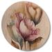 Wildon Home® Pink Cally Lily Arrangement - Floral & Botanical Wood Wall Art - Natural Pine Wood in Blue/Brown/Pink | 23 H x 23 W x 1 D in | Wayfair