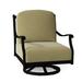 Woodard Casa Swivel Outdoor Rocking Chair in Black | 35.75 H x 29.5 W x 34 D in | Wayfair 3Y0477-92-01Y