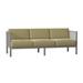 Woodard Jax Patio Sofa Metal/Sunbrella® Fabric Included in Gray/Brown | 25.5 H x 76.5 W x 28.25 D in | Wayfair 2J0020-72-51N