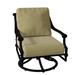 Woodard Delphi Outdoor Rocking Chair in Black/Brown | 33.5 H x 27.25 W x 31 D in | Wayfair 850677-92-51N