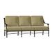 Woodard Delphi 80" Wide Patio Sofa w/ Cushions Metal/Sunbrella® Fabric Included in Brown | 33.25 H x 80 W x 32.75 D in | Wayfair 850620-48-05A