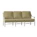 Woodard Delphi 80" Wide Patio Sofa w/ Cushions Metal/Sunbrella® Fabric Included in Gray/Brown | 33.25 H x 80 W x 32.75 D in | Wayfair 850620-70-54A
