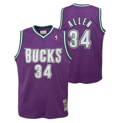 Milwaukee Bucks Ray Allen Hartholz Klassiker Swingman Jersey - Jugendliche Image
